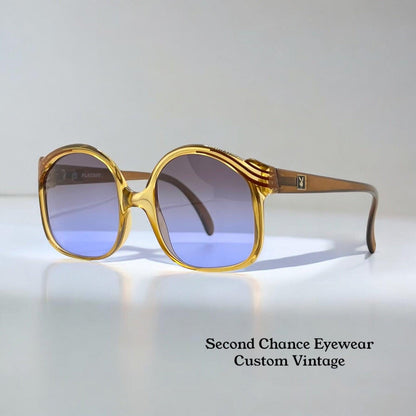 Playboy 4518 10-Vintage Sunglasses w|New, Custom Solid Lavender Lenses-Deadstock|Unworn