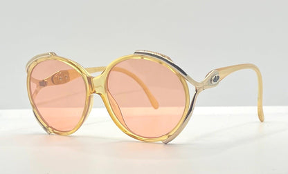 Vintage Christian Dior 2189 70 Sunglasses-Crystal Honey Optyl w|New, Custom Rose Lenses