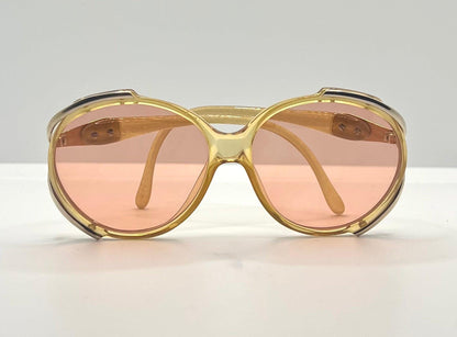 Vintage Christian Dior 2189 70 Sunglasses-Crystal Honey Optyl w|New, Custom Rose Lenses