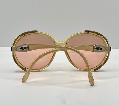 Vintage Christian Dior 2189 70 Sunglasses-Crystal Honey Optyl w|New, Custom Rose Lenses