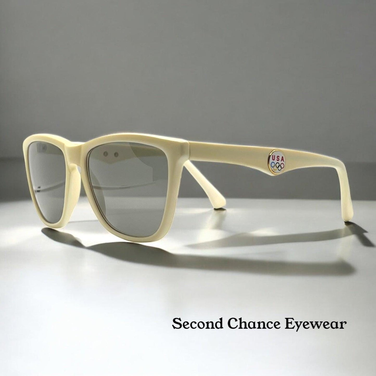 Usa Olympic Vintage Sunglasses-Ivory Frame-36Usc380 – Deadstock-Rare La Era Collectible
