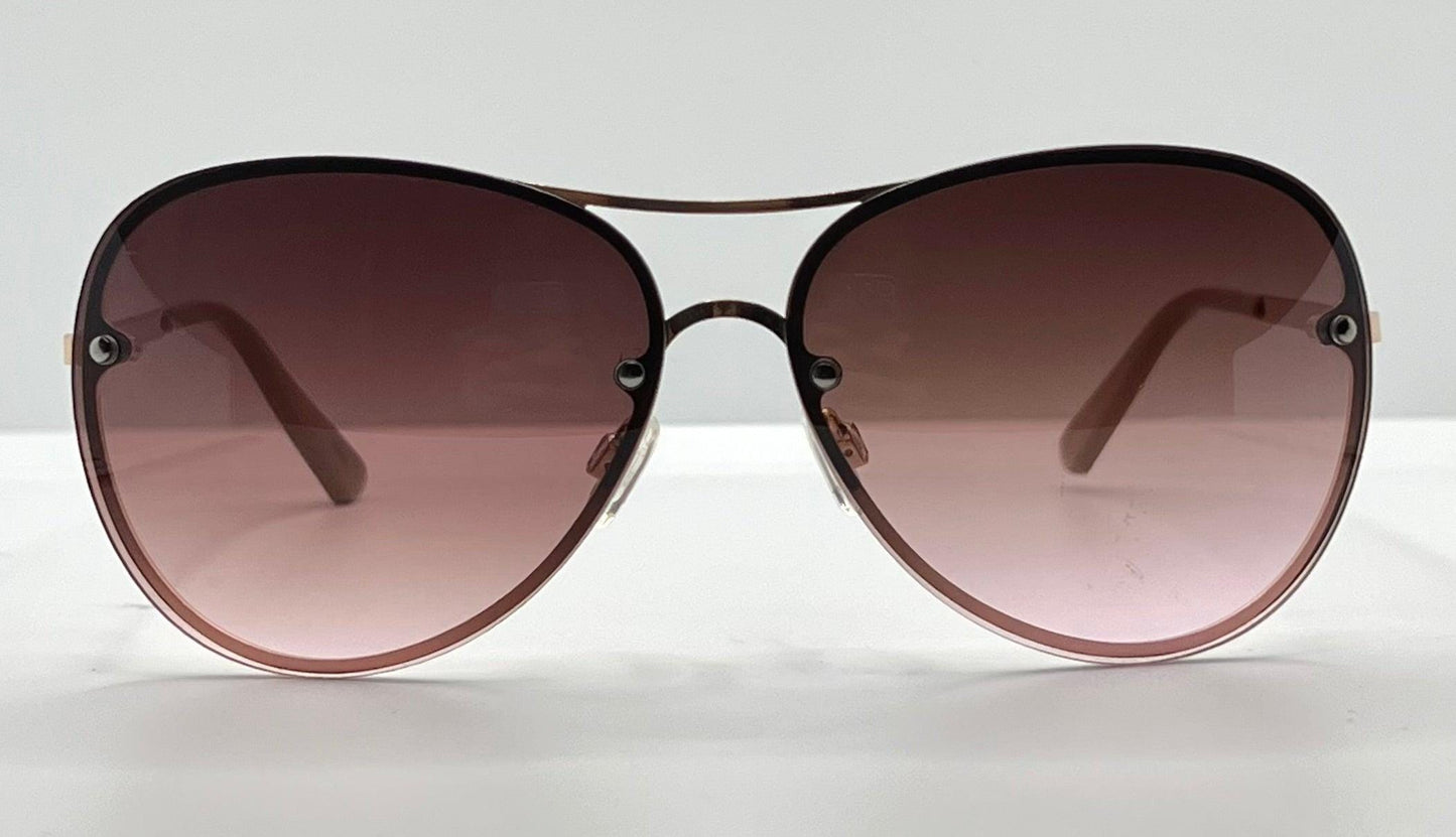 Tahari Th651 Gldnd – Hhth 0226-R - Gold|Nude Aviator W|Gradient Lenses- Pre-Owned-Like New