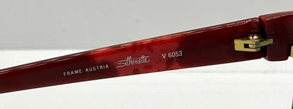 Silhouette M6067 V6053 Vintage Sunglasses-Red Tortoise W|New Green Custom Lenses