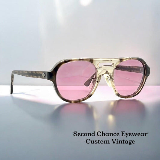 Titmus Z87 Safety Glasses-Industrial Frame W|New, Custom Solid Violet Lenses