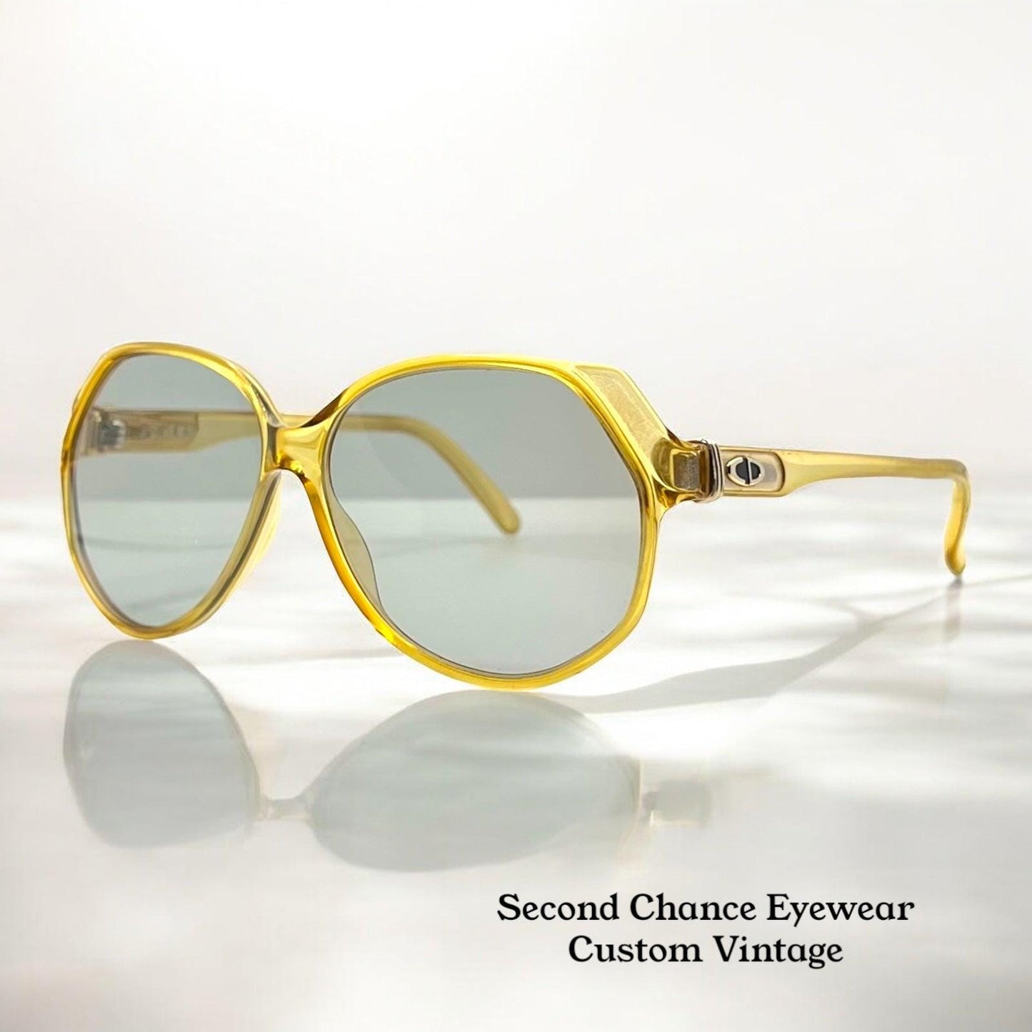 Christian Dior 2255 20 – Vintage Sunglasses W|New, Custom Aquamarine Lenses-Germany