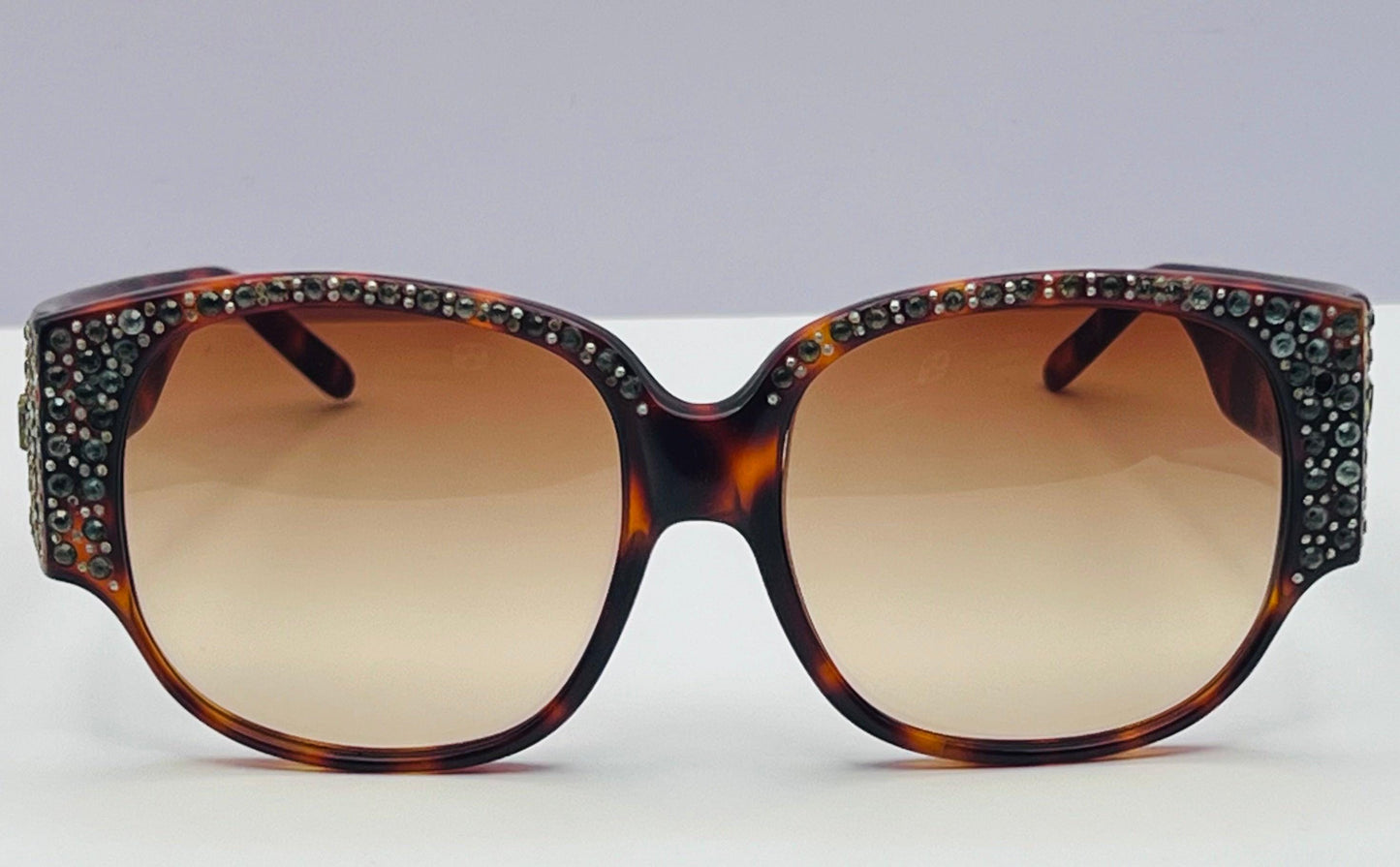 Emmanuelle Khanh 9280 Studded Vintage Sunglasses-New, Custom Gradient Lenses
