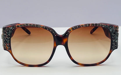 Emmanuelle Khanh 9280 Studded Vintage Sunglasses-New, Custom Gradient Lenses