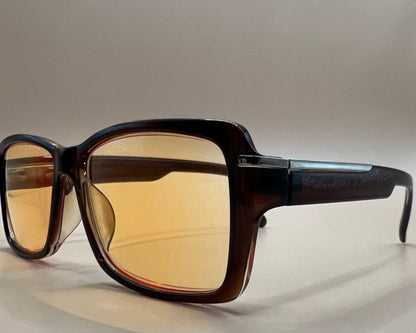 Abbot Optical Amber|Blue Light Blocking Gaming & Computer Glasses Magnification +1.0 - 3.0