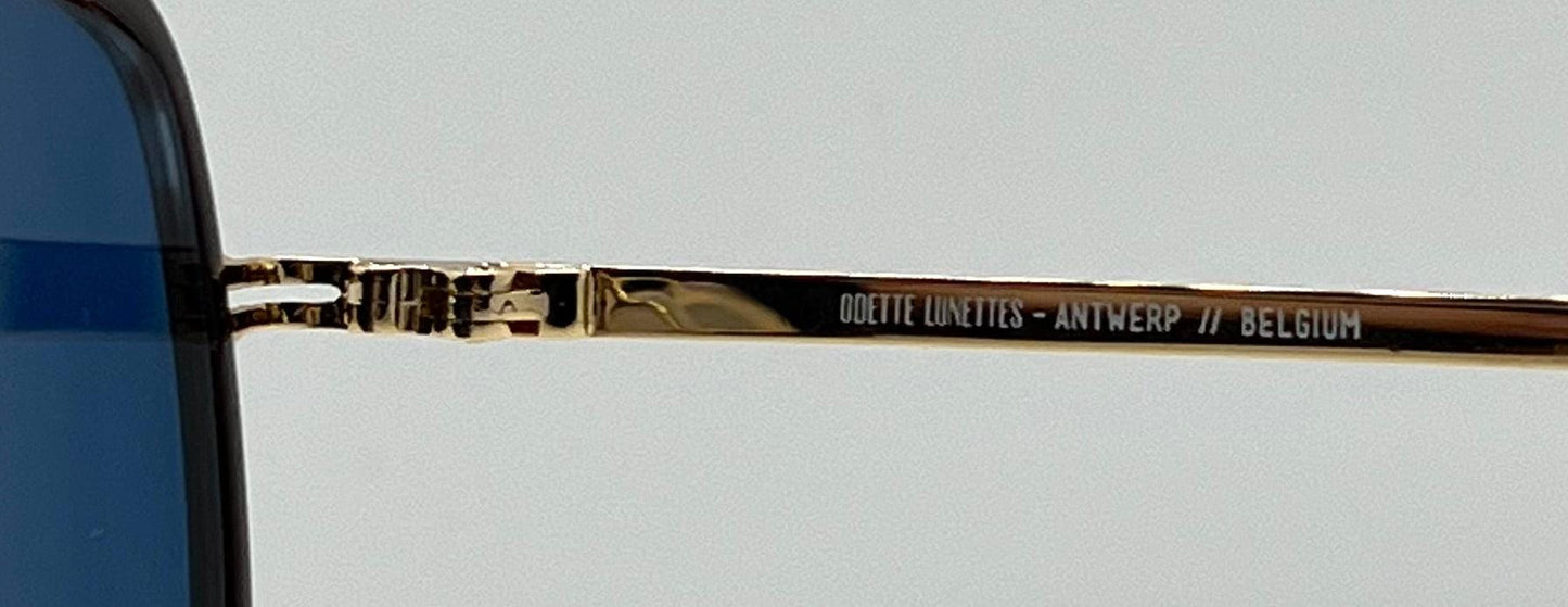 Odette Lunettes “Trenт” C308 W|New, Custom Blue Lenses-55Mm-New|Unworn