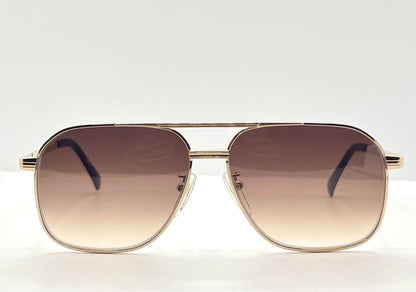 Culture House No. 375 – Vintage Japanese Deadstock Sunglasses | W| New, Custom Tobacco Gradient Lenses (Titan-P)
