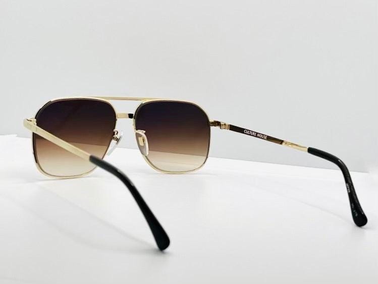 Culture House No. 375 – Vintage Japanese Deadstock Sunglasses | W| New, Custom Tobacco Gradient Lenses (Titan-P)