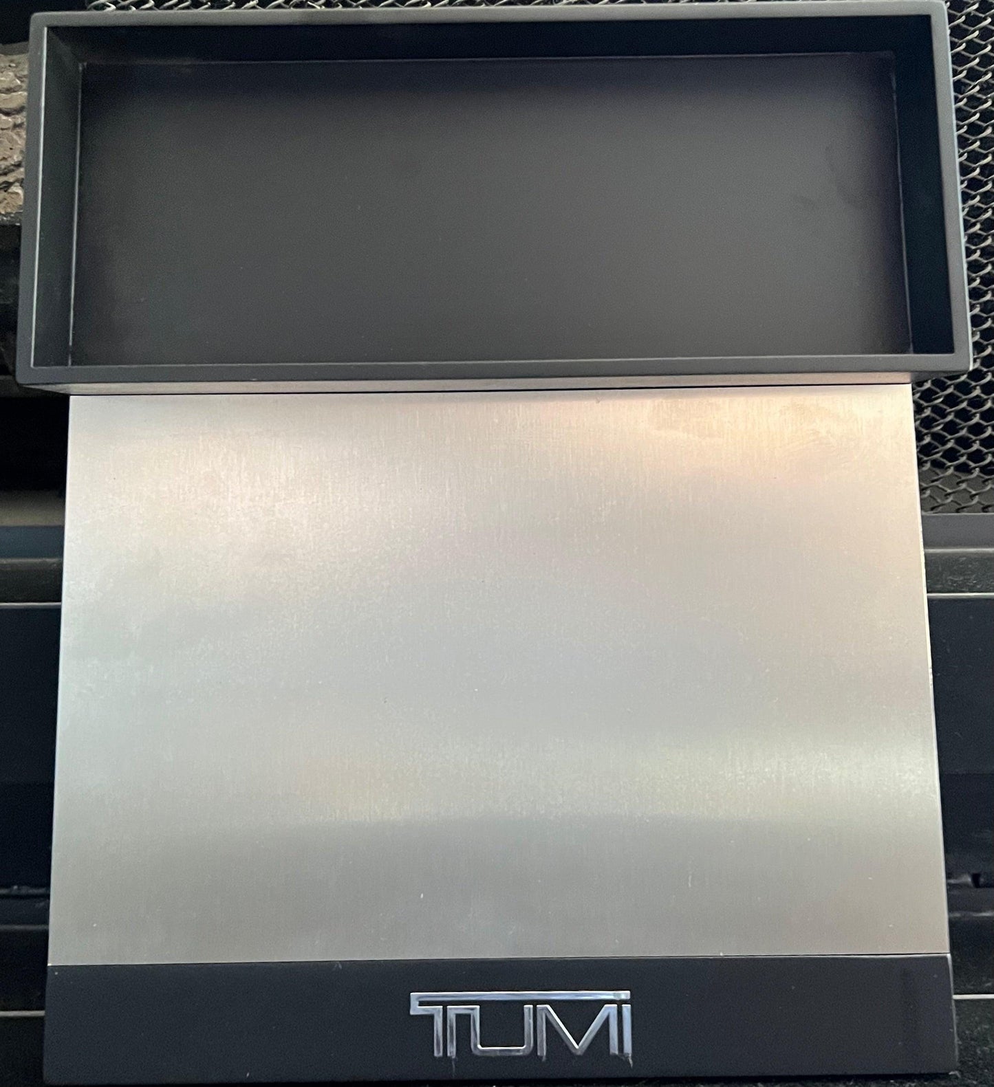 Tumi Multi-Use Retail Display Case: Brand  New. Color Black & Gun Metal Silver