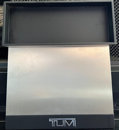 Tumi Multi-Use Retail Display Case: Brand  New. Color Black & Gun Metal Silver