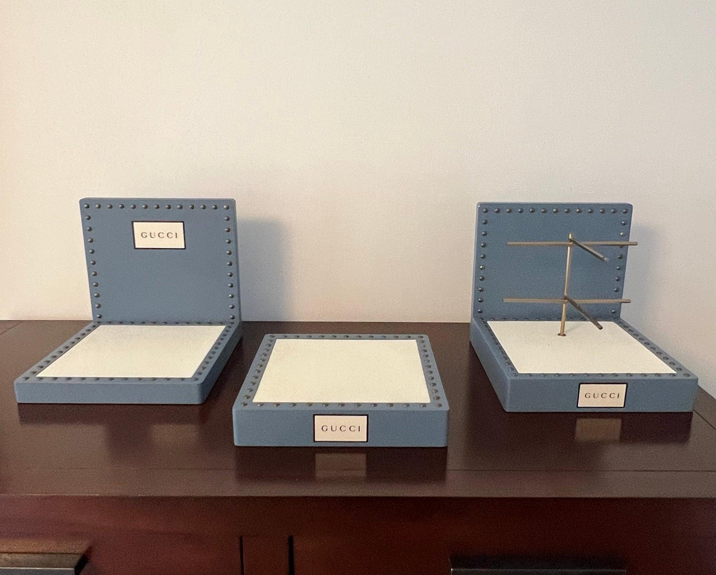 Gucci Studded Dresser-Countertop Displays| 3 Piece Set | No Other Set Like It!