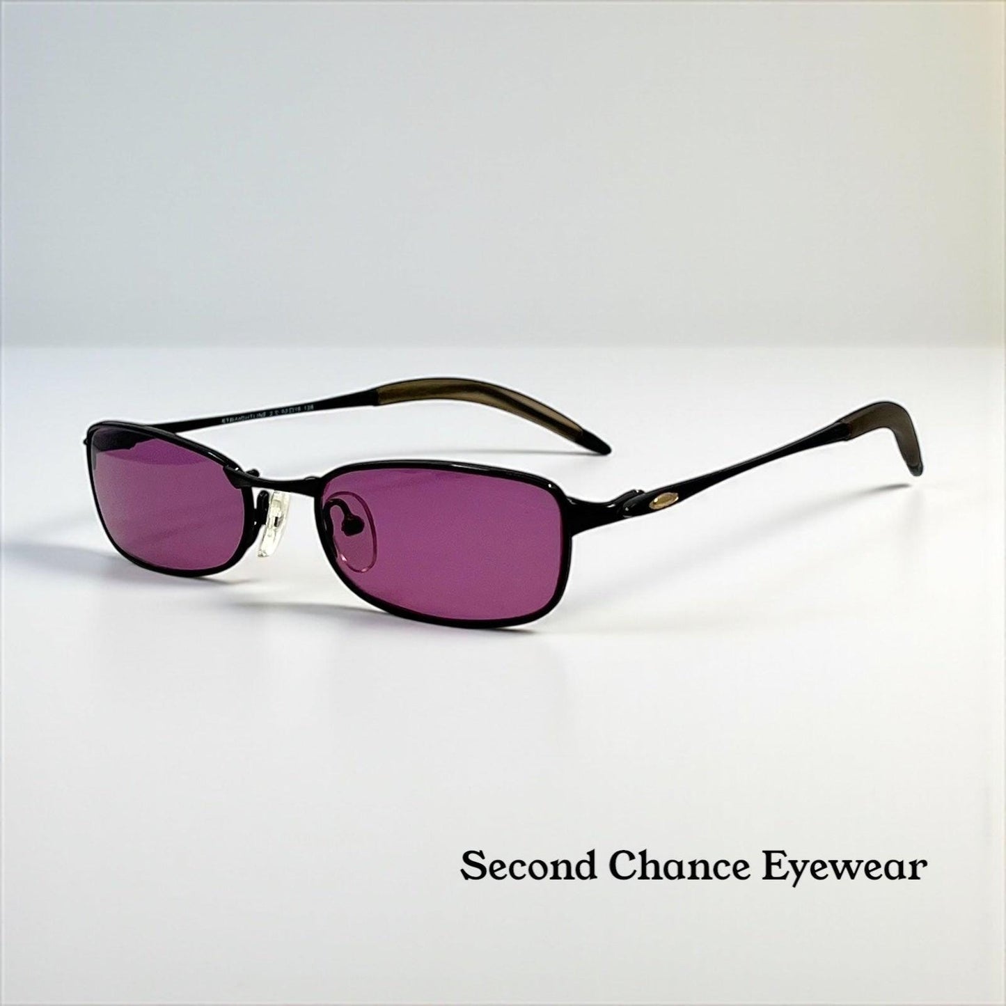 Oakley Straightline 2.0 11-729 Y2k Sunglasses w|New Purple Tinted Custom Lenses