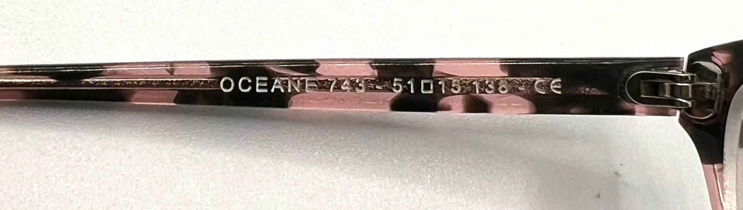 Jean Lafont Paris Oceane 743 Pink Havana Eyeglasses – Made In France – 51-15-136 – Brand New