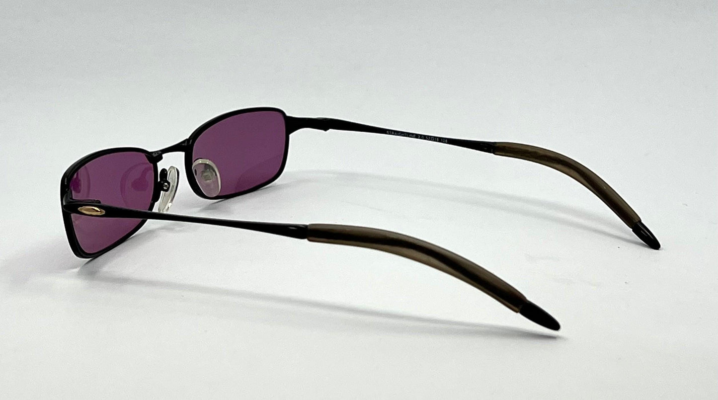 Oakley Straightline 2.0 11-729 Y2k Sunglasses w|New Purple Tinted Custom Lenses
