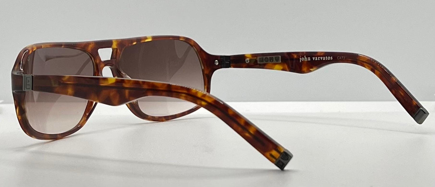 John Varvatos V770 Tortoise Sunglasses – 62mm–Unworn-Full Kit-Discontinued Model