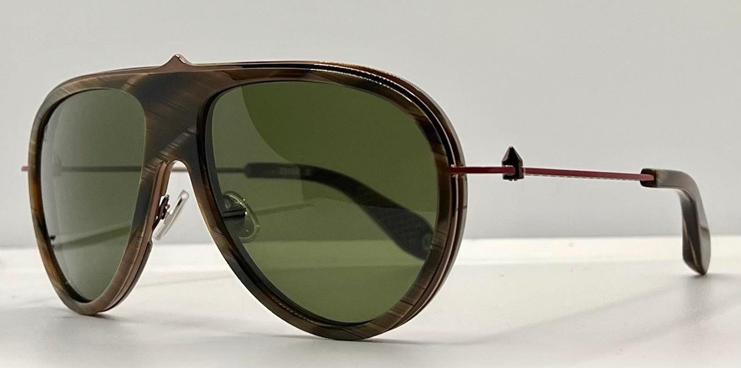 Christian Louboutin Lb0004 62N-Greggo Sunglasses - Brown Horn|Bronze-Zeiss Lenses-Italy-61Mm