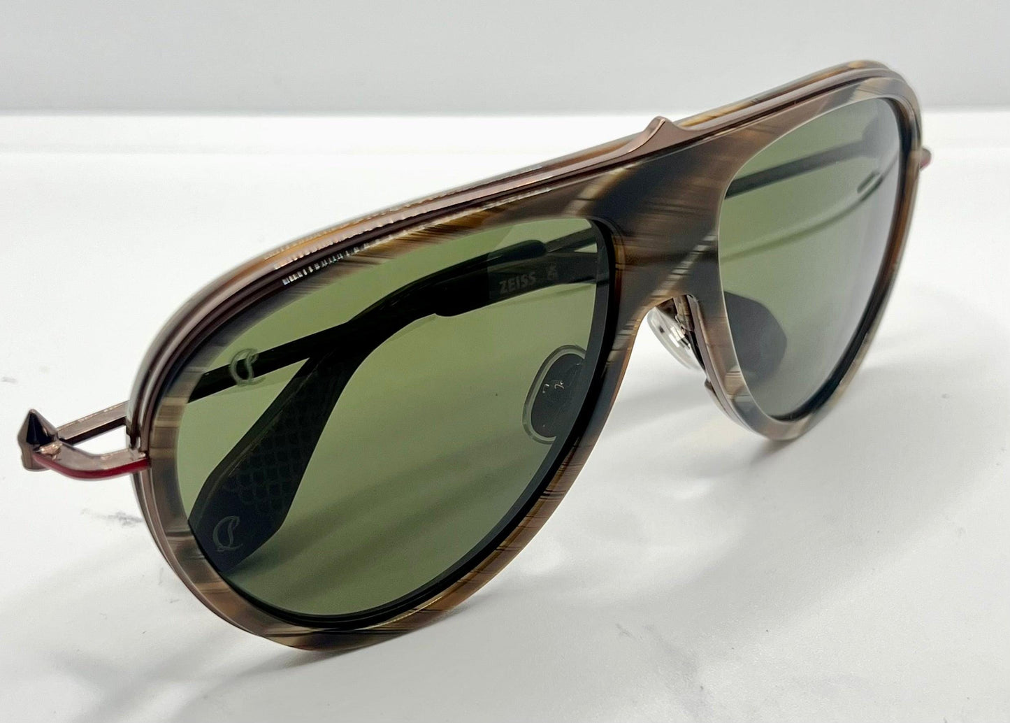 Christian Louboutin Lb0004 62N-Greggo Sunglasses - Brown Horn|Bronze-Zeiss Lenses-Italy-61Mm