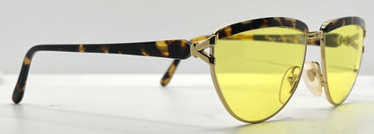 Kador Mod. K 80 Vintage Italian Sunglasses W|New Yellow Custom Lenses-57Mm