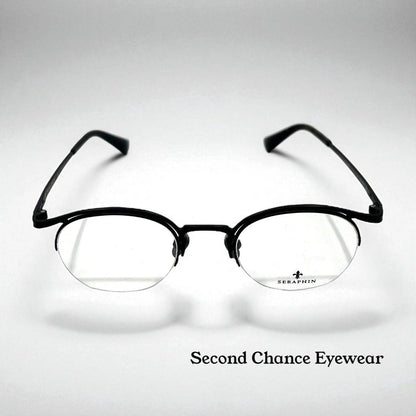 Seraphin Duval 8523 Eyeglasses Titanium Black 47-22-145|Handmade Japan-New