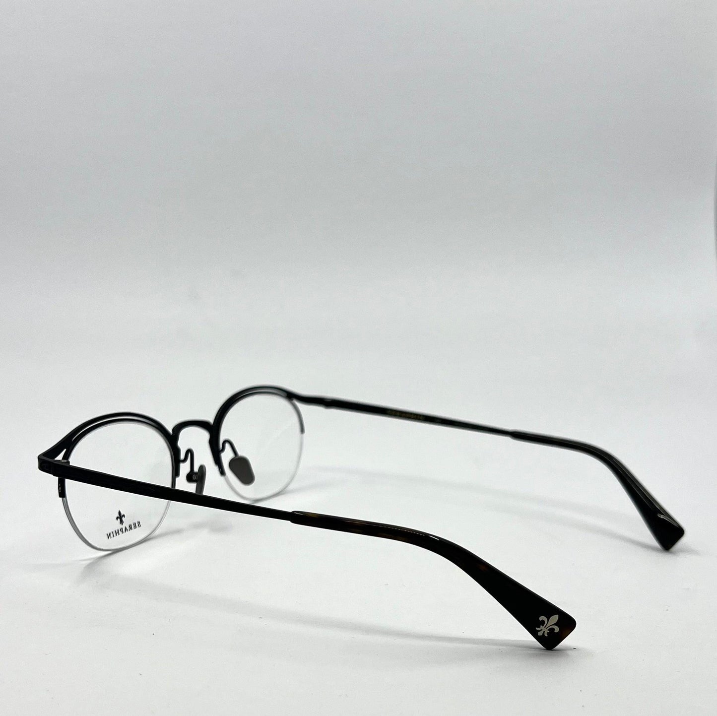 Seraphin Duval 8523 Eyeglasses Titanium Black 47-22-145|Handmade Japan-New