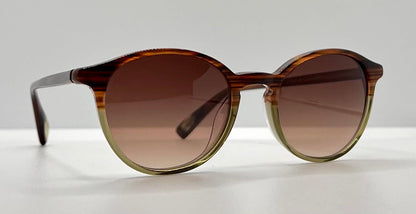 Kung Fu Eyes By Eve D – Model Scott 1060 – Handmade In Germany W|New, Custom Brown Gradient Lenses