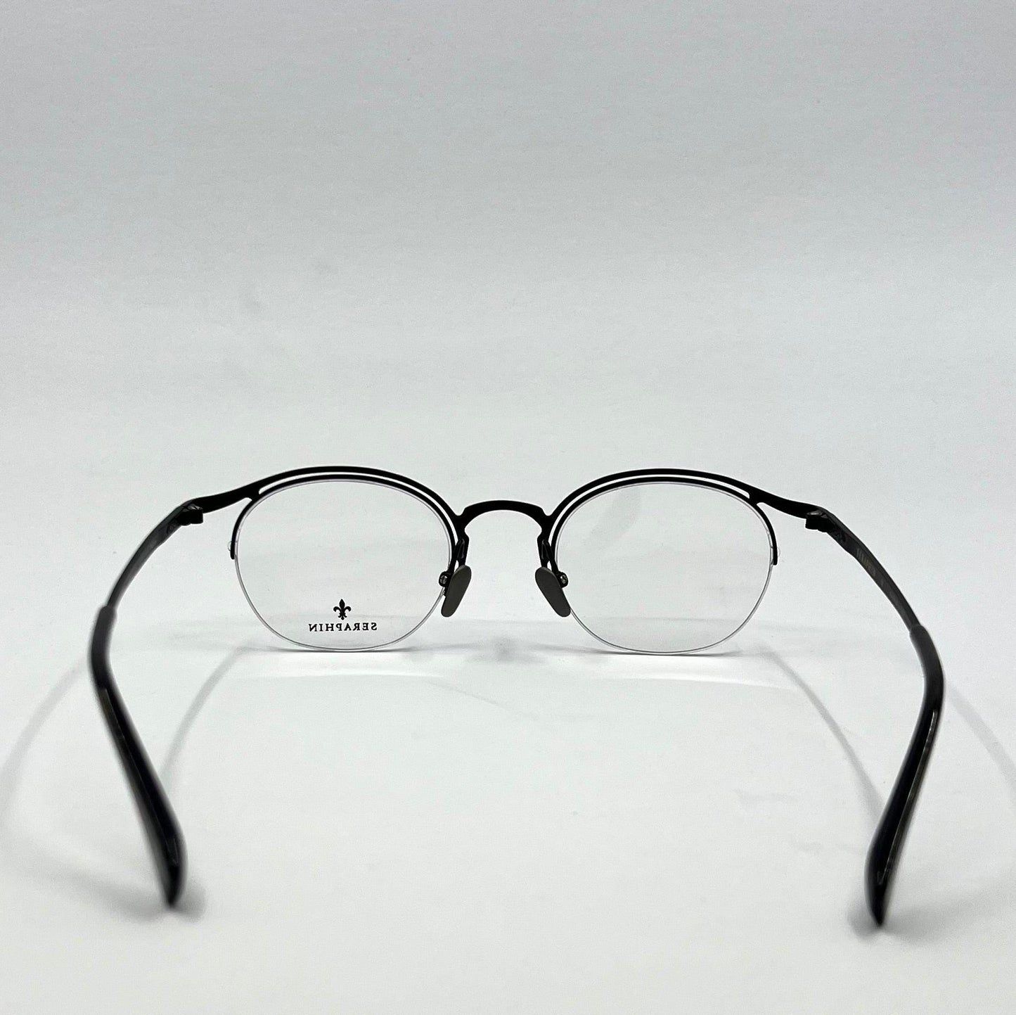 Seraphin Duval 8523 Eyeglasses Titanium Black 47-22-145|Handmade Japan-New
