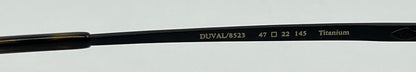 Seraphin Duval 8523 Eyeglasses Titanium Black 47-22-145|Handmade Japan-New