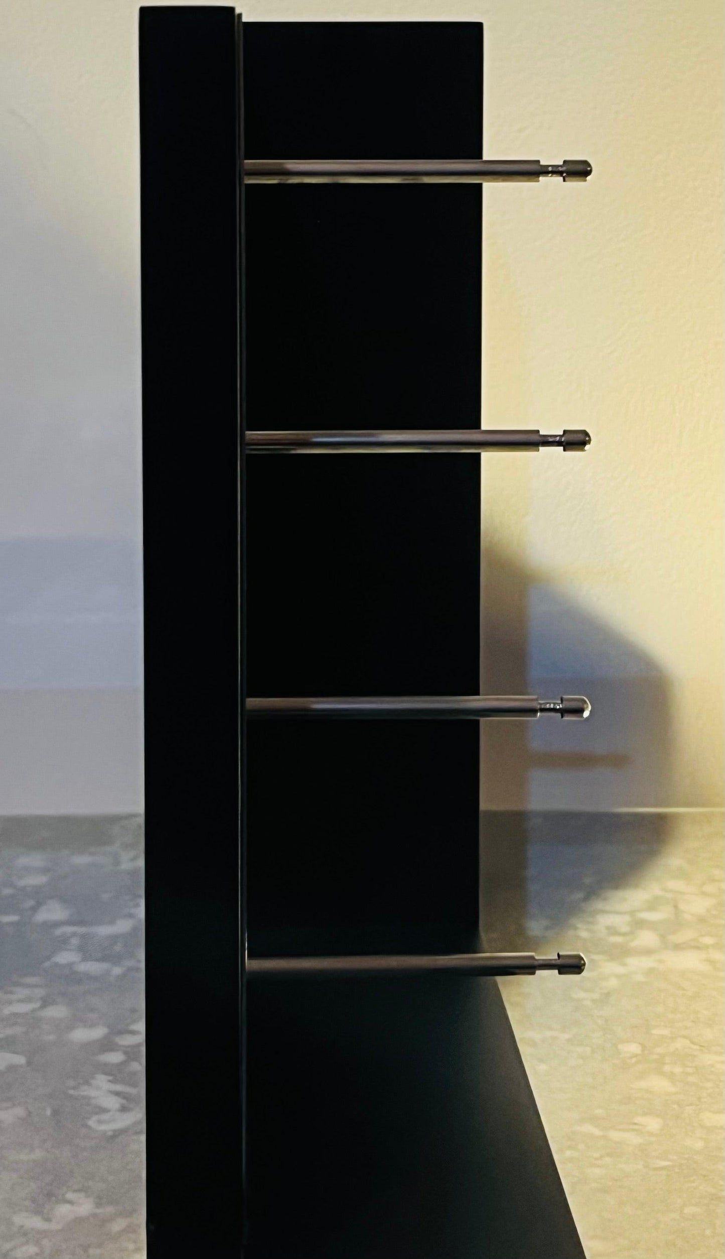 Tumi Counter Top Display. Brand New 4 Unit Display & 4 Unit Side Storage. New