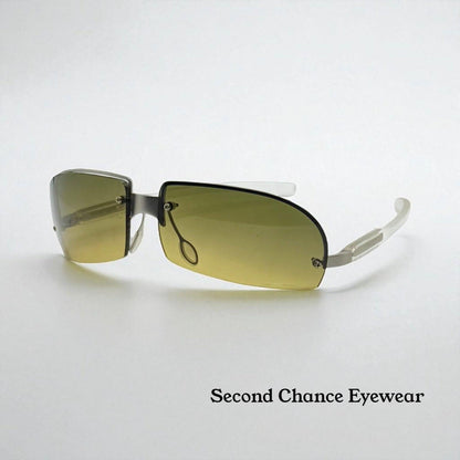 Prada Spr 72A Vintage Shield Sunglasses-Gradient Lenses-Y2K-Italy-Deadstock|New