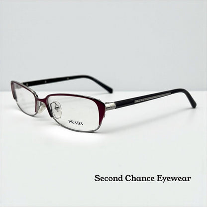 Prada Vpr 5-O Optical Frame – Italian Made – Size 54-16-135 – Burgundy