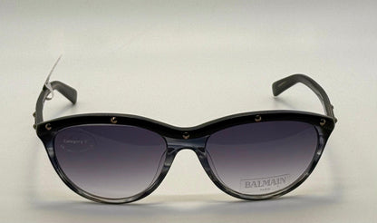 Brand New|Uworn Deadstock Balmain Bl 2007 Sunglasses – Made In France, Black|Smoky Grey