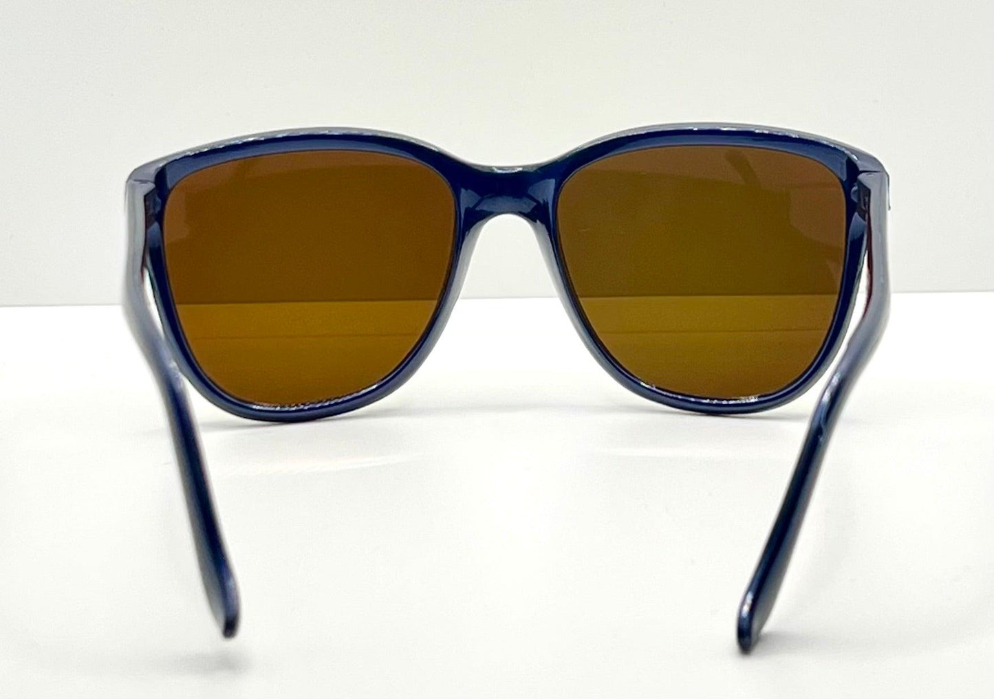 Mira 10 Vintage Sunglasses Blue Frame-Yellow Mirrored Glass Lenses-Deadstock-France