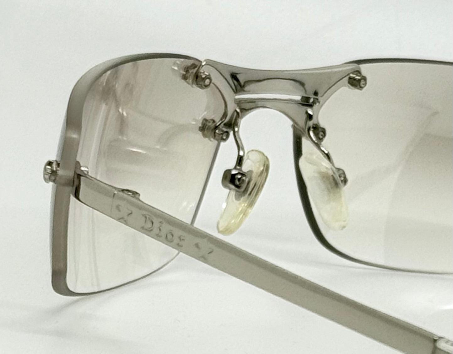 Christian Dior Pop 12|N1M Shield Sunglasses – Deadstock Y2K Vintage – Full Kit