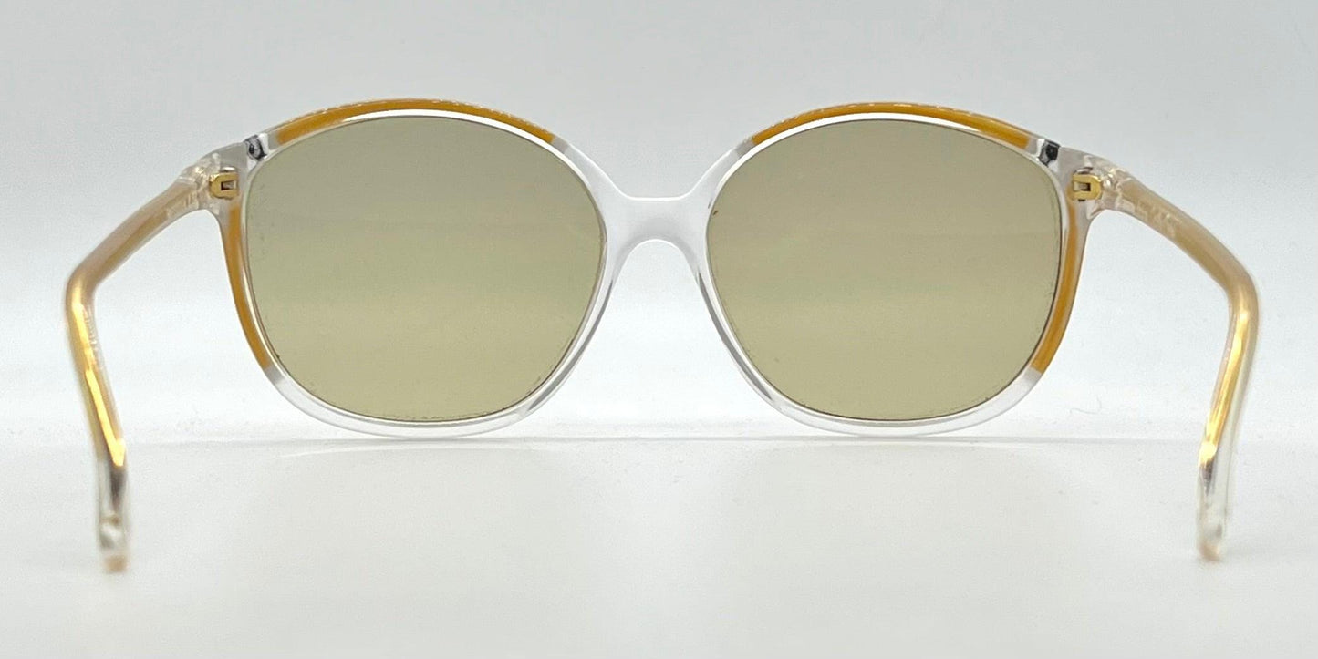 Apology Design by Cecilio Orsini “Rapsodia 2” Vintage Sunglasses w|New, Custom Clear Gold Lenses-Deadstock