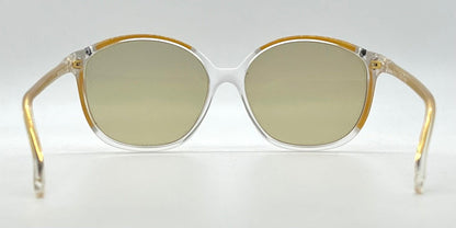 Apology Design by Cecilio Orsini “Rapsodia 2” Vintage Sunglasses w|New, Custom Clear Gold Lenses-Deadstock