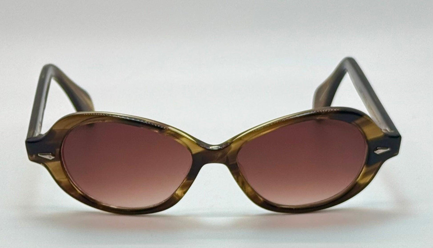 Vintage American Optical 162-Panto Sunglasses with Brand New, Custom Gradient Berko’s Designs Lenses