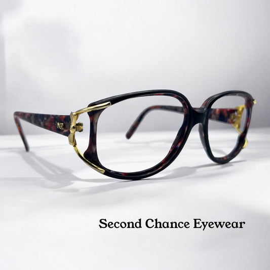 Nina Ricci Nr 3010 Col.6240 Butterfly Frame-Multi Color With Gold Hardware 55-16