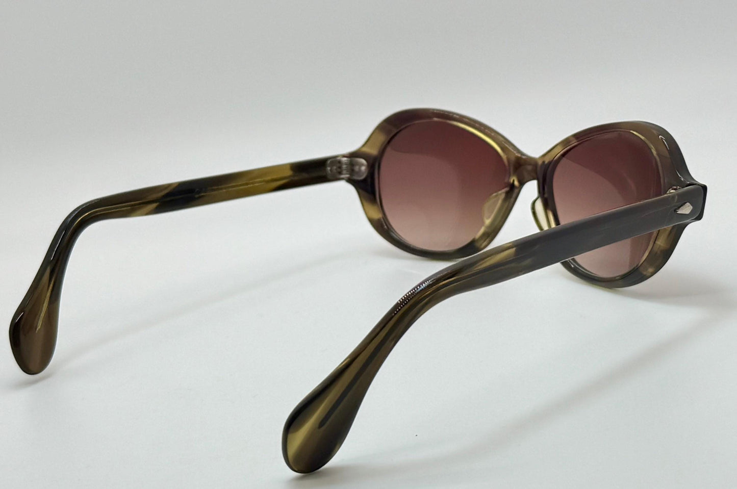 Vintage American Optical 162-Panto Sunglasses with Brand New, Custom Gradient Berko’s Designs Lenses