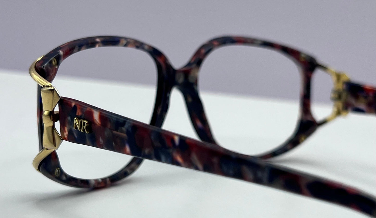 Nina Ricci Nr 3010 Col.6240 Butterfly Frame-Multi Color With Gold Hardware 55-16