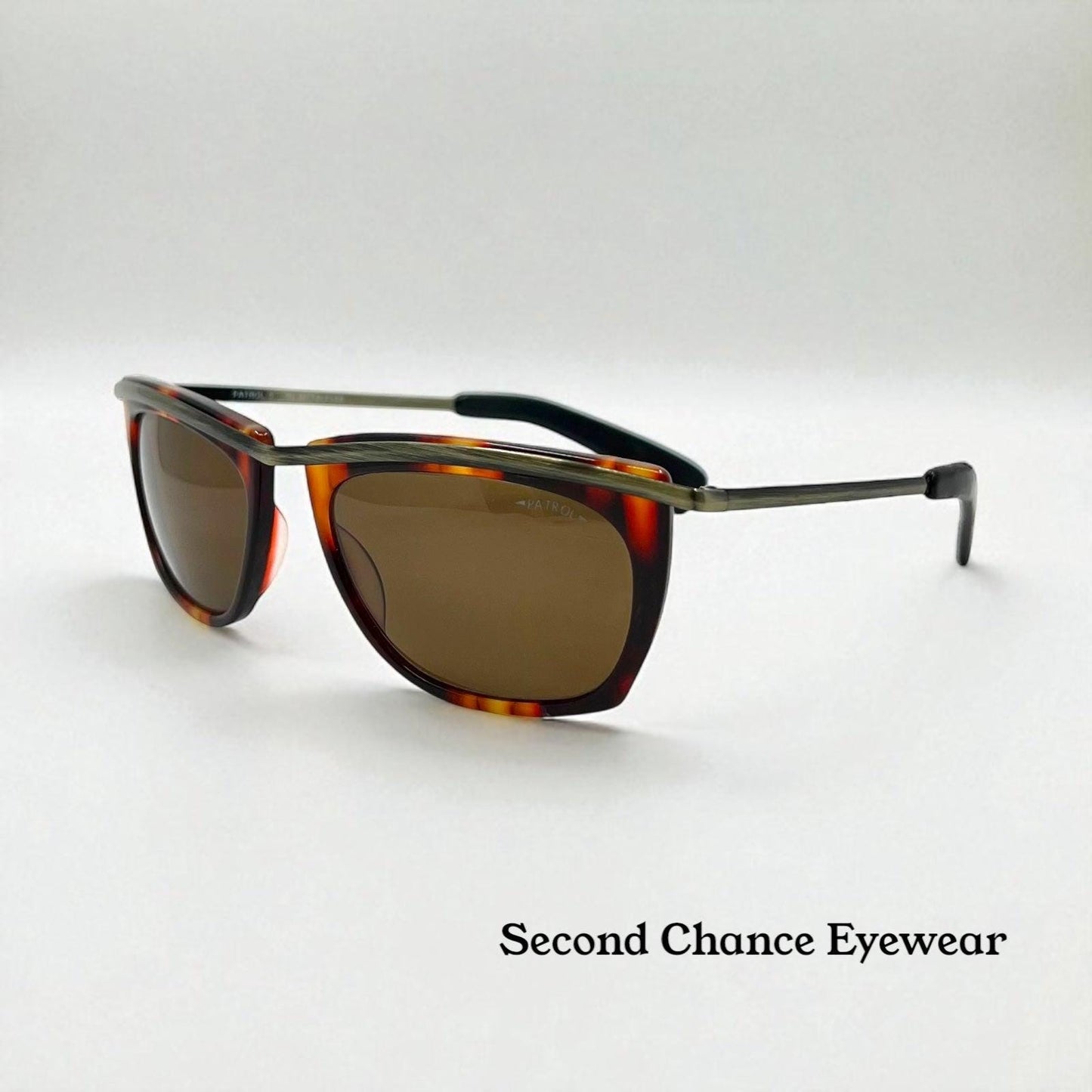 Patrol 9 Vintage Tortoise Sunglasses by Metalflex-Deadstock|Unworn-Italy