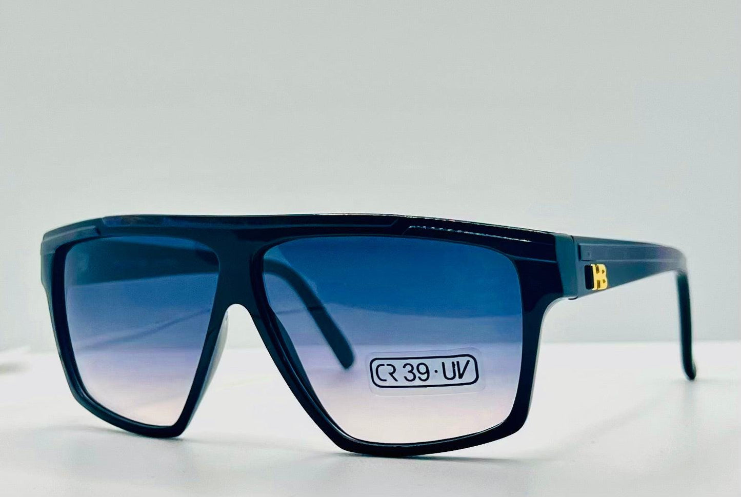 Harvé Benard 402 133 Vintage Sunglasses Italy Cr39 Tortoise Shield 60Mm