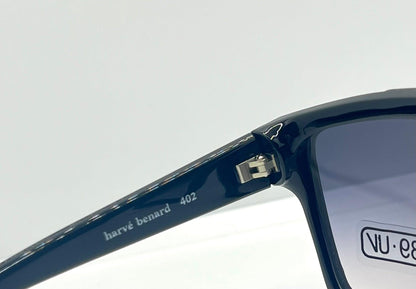 Harvé Benard 402 133 Vintage Sunglasses Italy Cr39 Tortoise Shield 60Mm