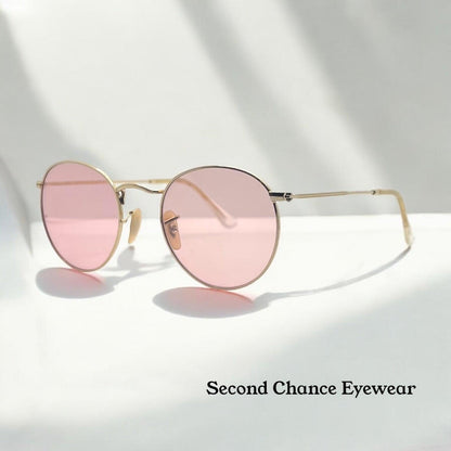 Deadstock Ray-Ban Rb3447 Gold – Pink Champagne Tint Custom Lenses