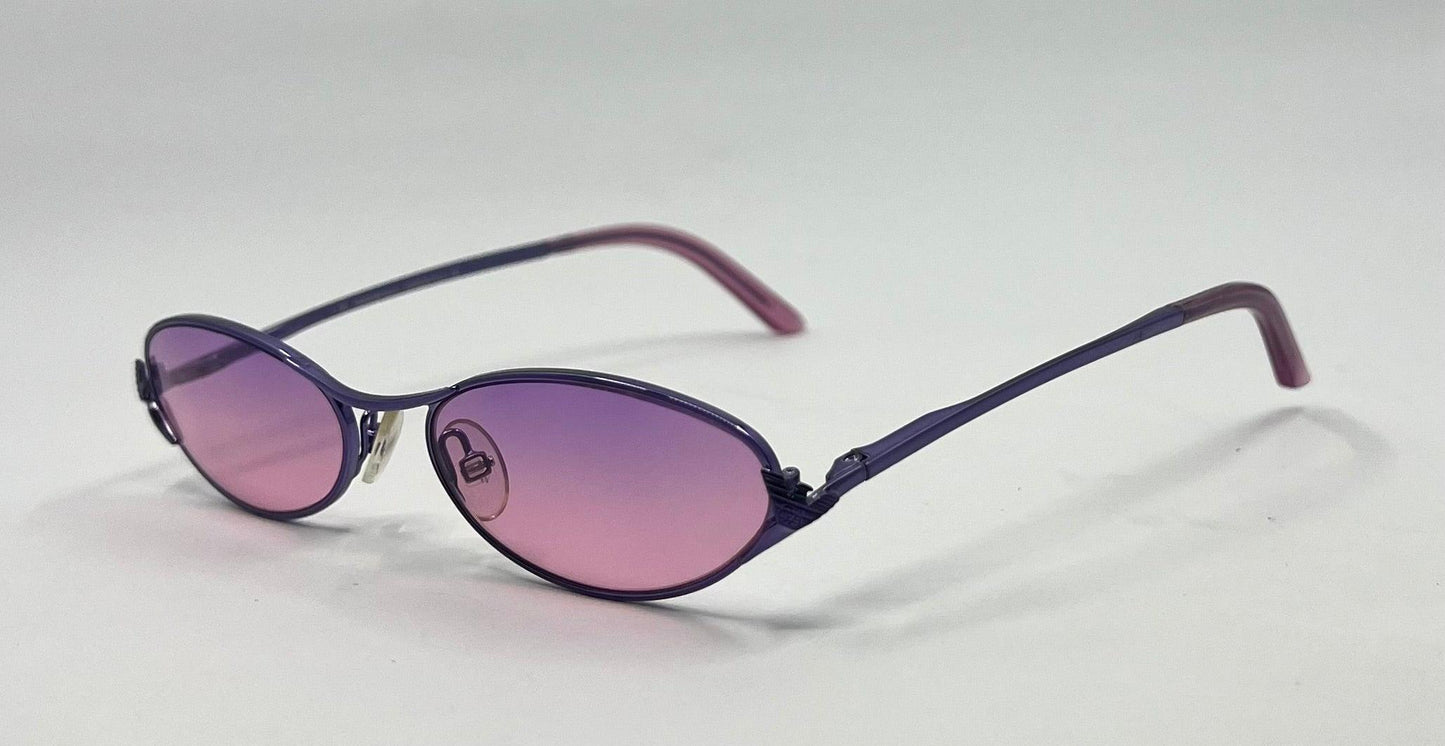 Emporio Armani Ea9189 P7C Oval Sunglasses-Y2K Vitnage W|New Purple Gradient Custom Lenses-Unworn