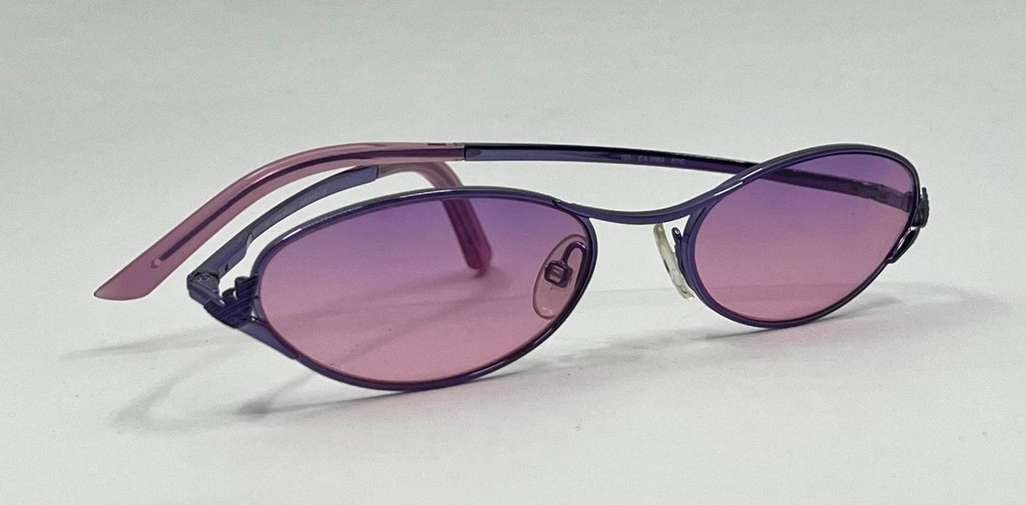 Emporio Armani Ea9189 P7C Oval Sunglasses-Y2K Vitnage W|New Purple Gradient Custom Lenses-Unworn