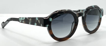 Entourage of 7 “Serrano” 09-04 Sunglasses-Blue Granite|Tortoise-Handmade in Japan-New|Unworn-Full Kit