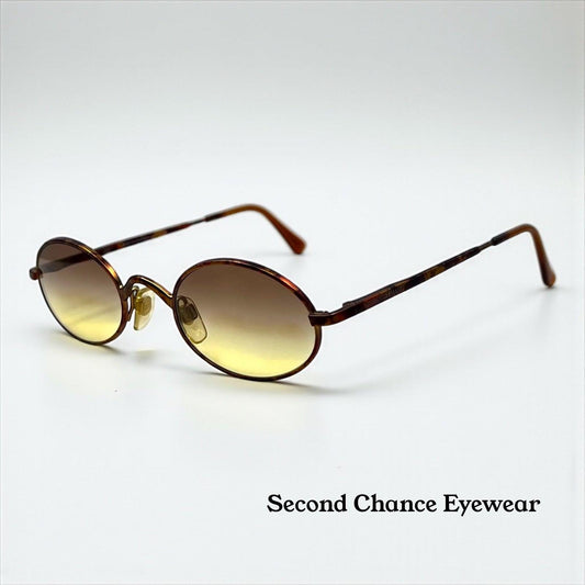 Giorgio Armani 122 727 Vintage Round Sunglasses W|New Gradient Tinted Custom Lenses-Unworn|Deadstock
